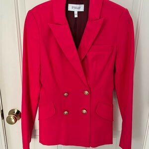Derek Lam Vibrant Pink Double-Breasted Blazer